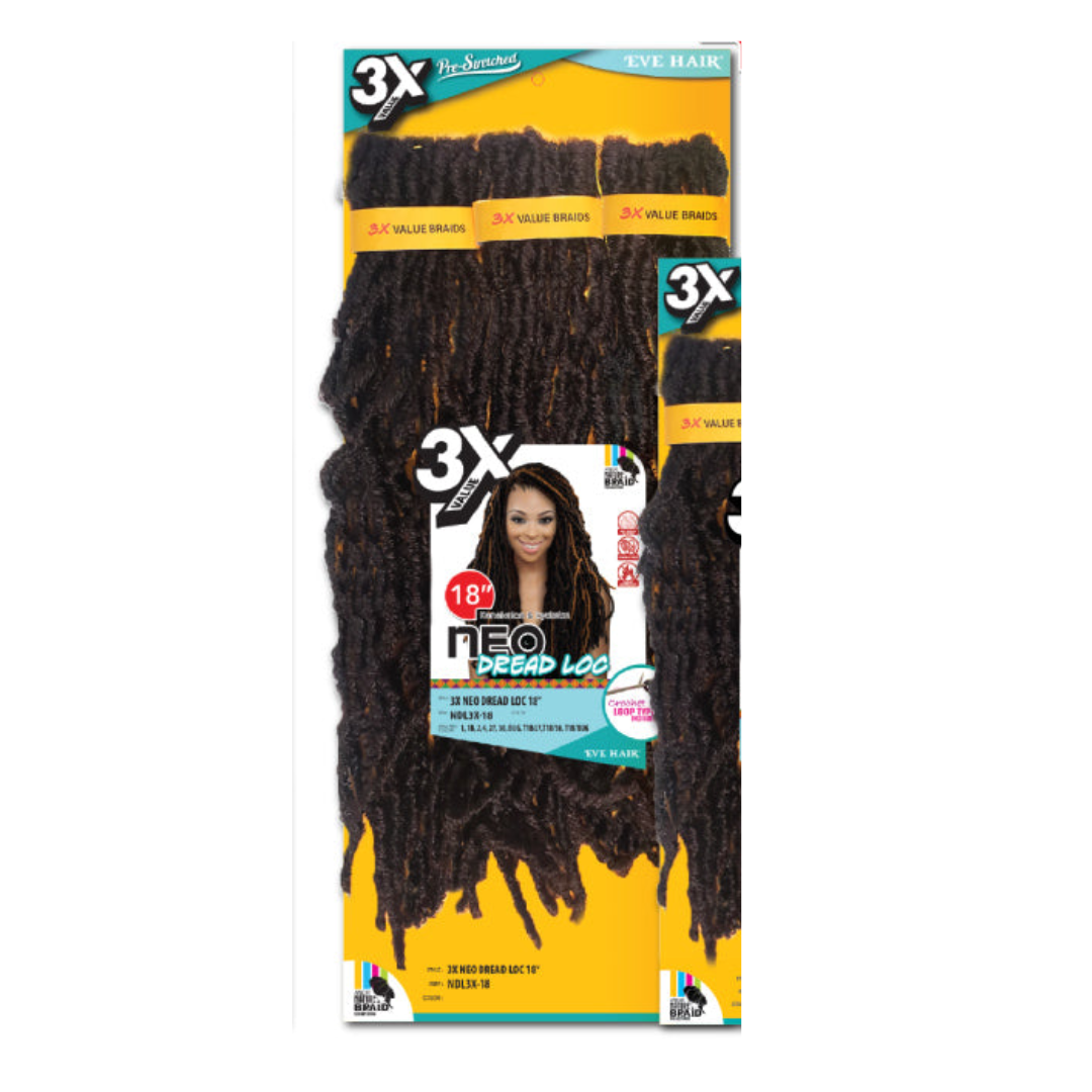 Eve Hair - 3X Neo Dread Loc Braid 18"